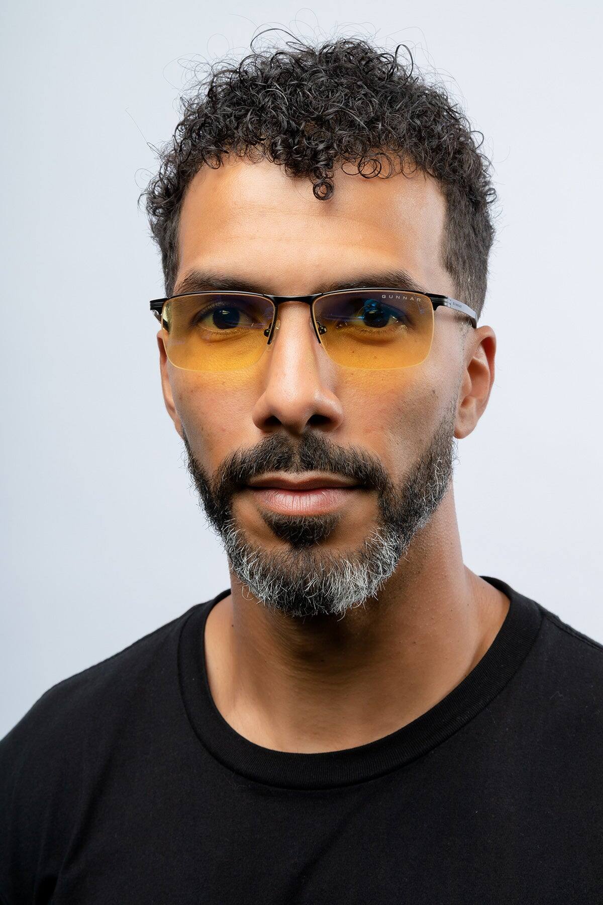 Alt View 1. GUNNAR - GUNNAR Computer Glasses  -  Marin, Onyx, Amber Lens - Blue Light Blocking, Relieve Dry Eye, Anti Glare - Onyx.