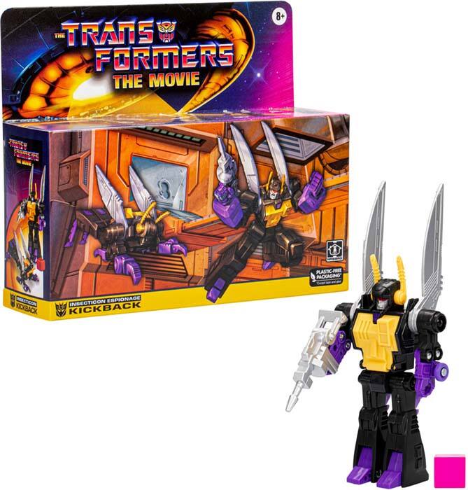 8+  
TRANSFORMERS THE MOVIE  
INSECTICON ESPIONAGE  
KICKBACK  
PLASTIC-FREE PACKAGING