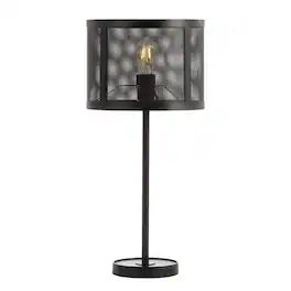 Jonathan Y - Wilcox 25" Minimalist Metal LED Table Lamp - Black