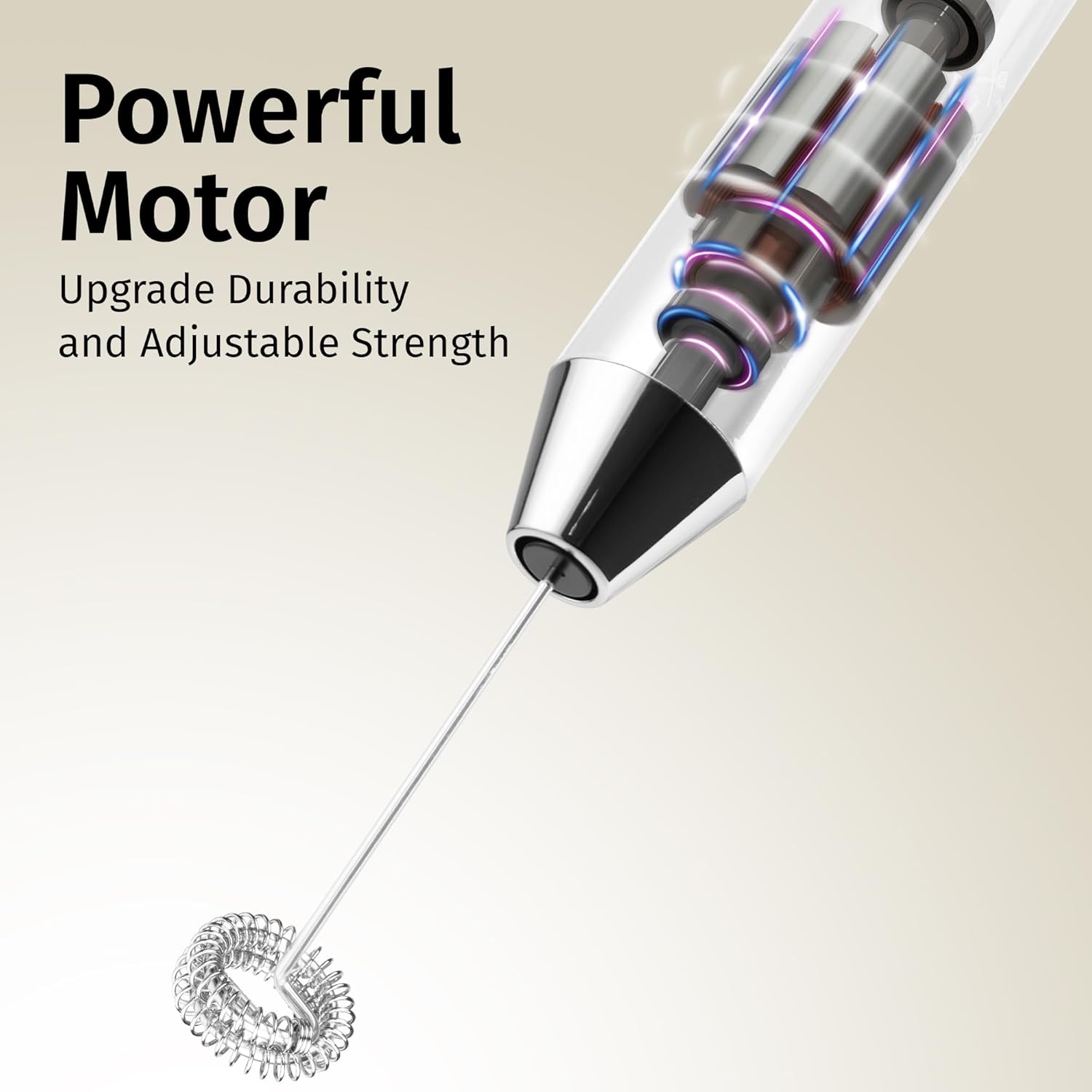 Powerful Motor  
Upgrade Durability and Adjustable Strength