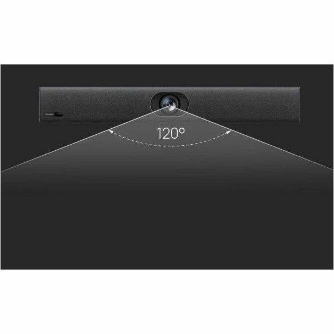 Alt View 3. Yealink - Yealink UVC40 E2 Video Conferencing Camera - USB - 4K - 3840 x 2160 Video - CMOS Sensor - 120° Angle - Wall, Table - Black.