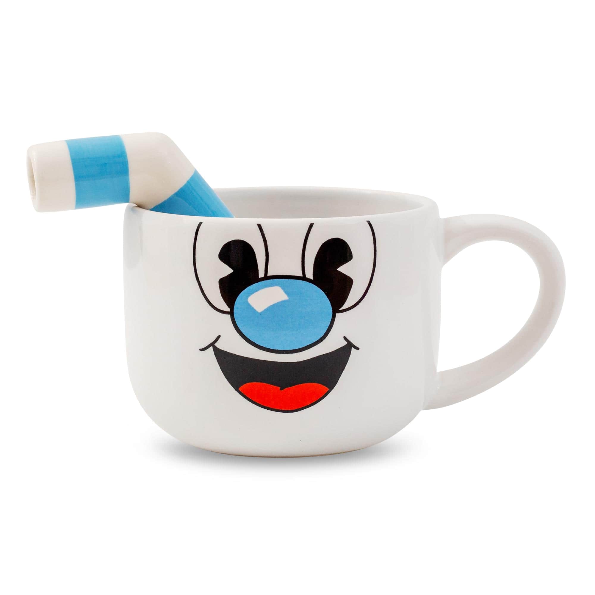 Toynk - Cuphead Mugman Ceramic Coffee Mug and Straw | Holds 20 Ounces - Blue price history on PriceWatchPro