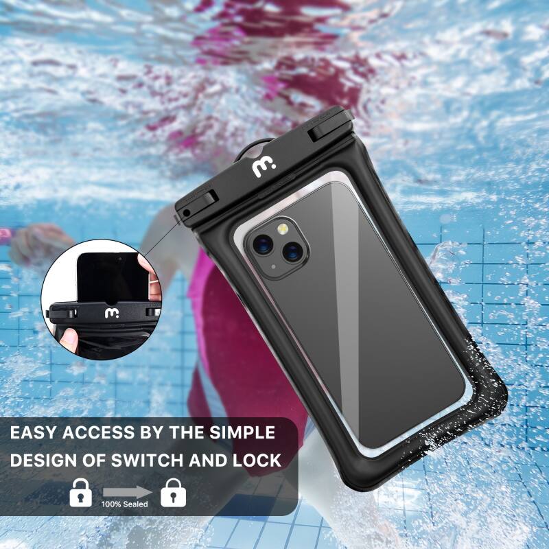 E. EASY ACCESS BY THE SIMPLE DESIGN OF SWITCH AND LOCK 100% SEALED