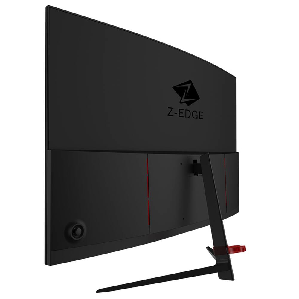 Back. Z-Edge - 27" 1080P 1920 x 1080 200Hz 1ms Curved Gaming Monitor, 16.7 Million Colors, FreeSync, HDMI 2.1 + DP 1.4 - Black.