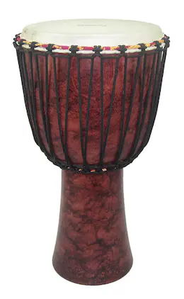 Tycoon Percussion - 10" Djembe, Rope-Tuned, Handcrafted Mango Wood Shell, Goat Skin Head