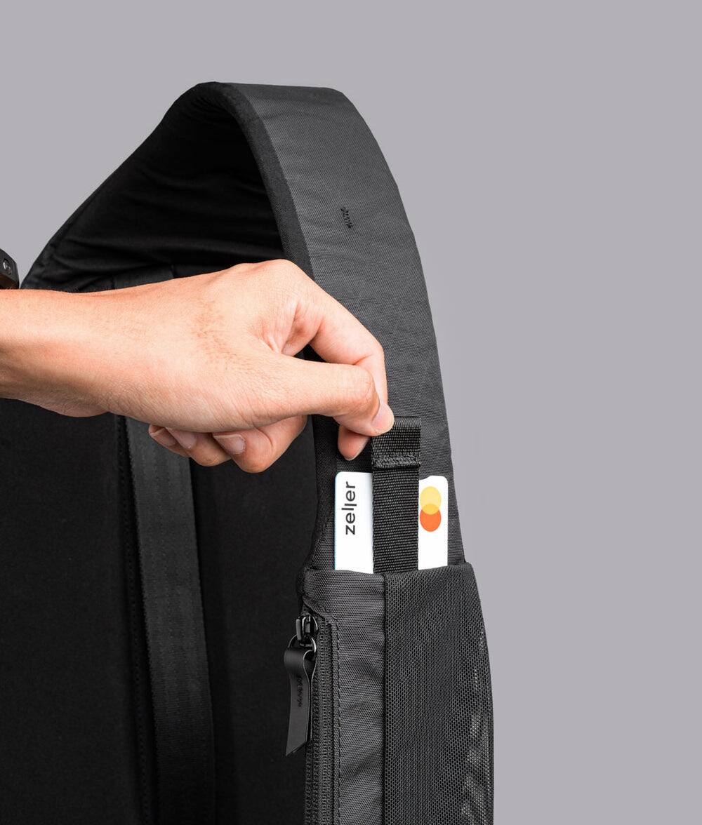 Alt View 1. ALPAKA - Metro Crossbody Left Shoulder Sling Bag Men,Sling Backpack - Fits 11" Tablet - Single Shoulder - Black X-Pac VX42.