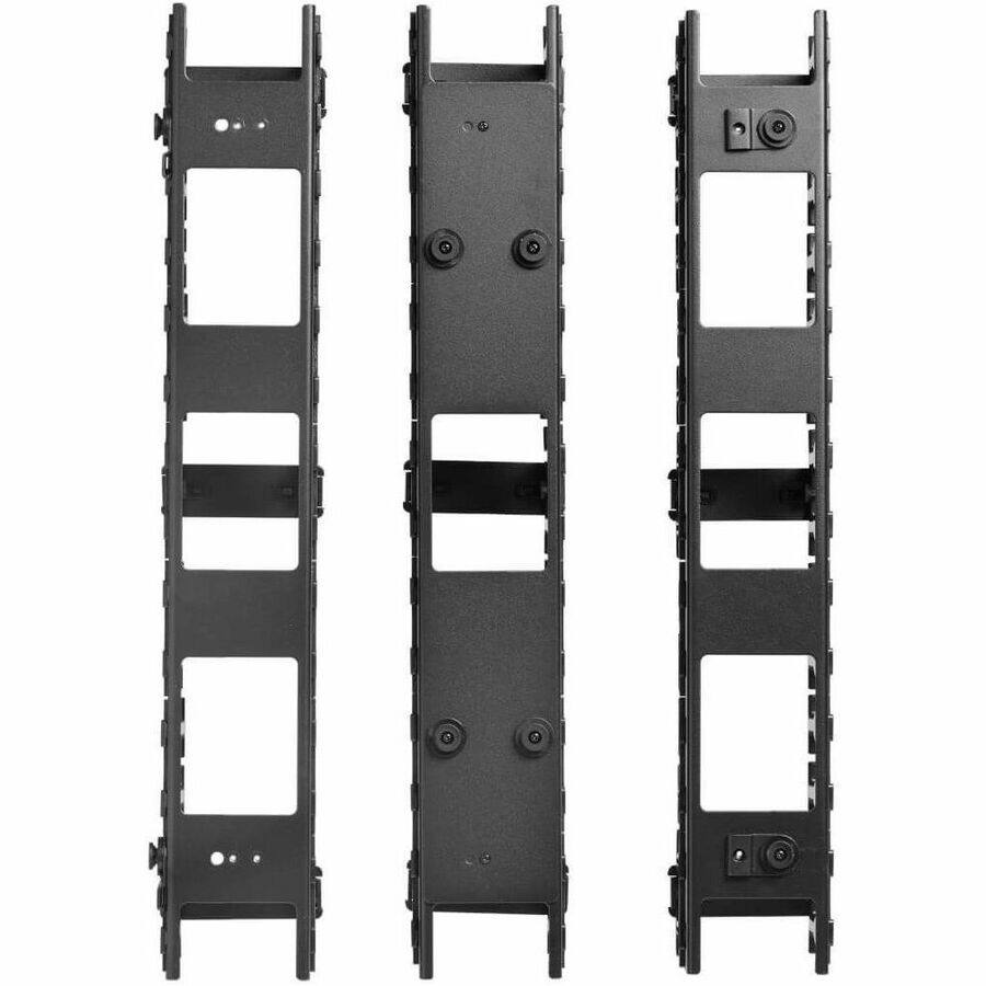 Alt View 2. Tripp Lite - Tripp Lite by Eaton SmartRack 3-in. (7.62 cm) Wide High Capacity Vertical Cable Manager - Double finger duct - Cable - Black.