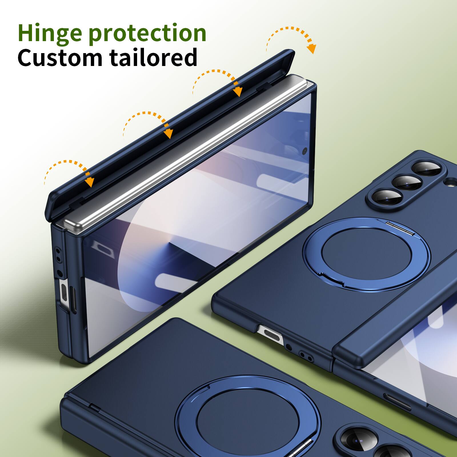 Hinge protection  
Custom tailored