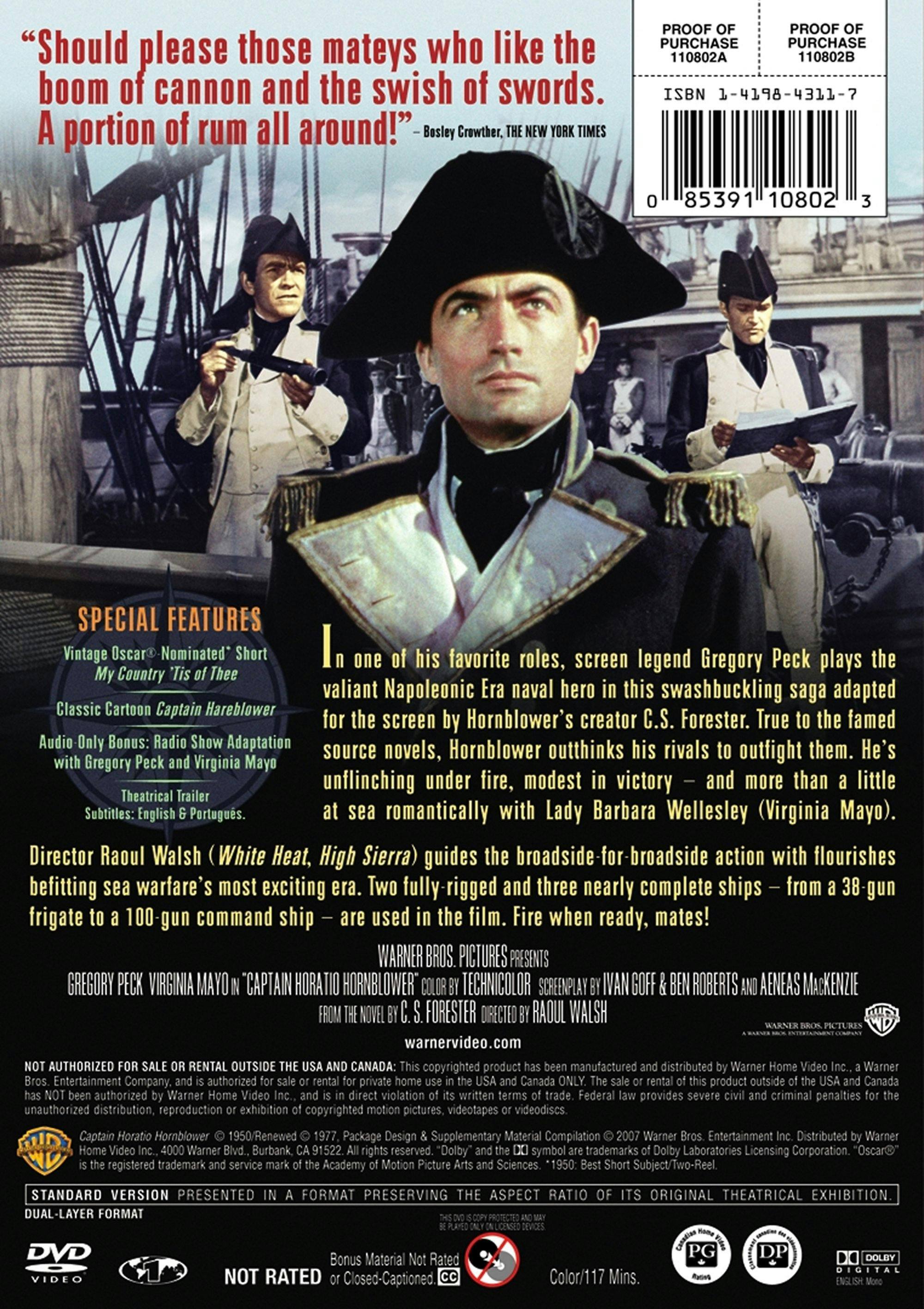 Angle. Captain Horatio Hornblower (DVD Full Screen) [DVD].