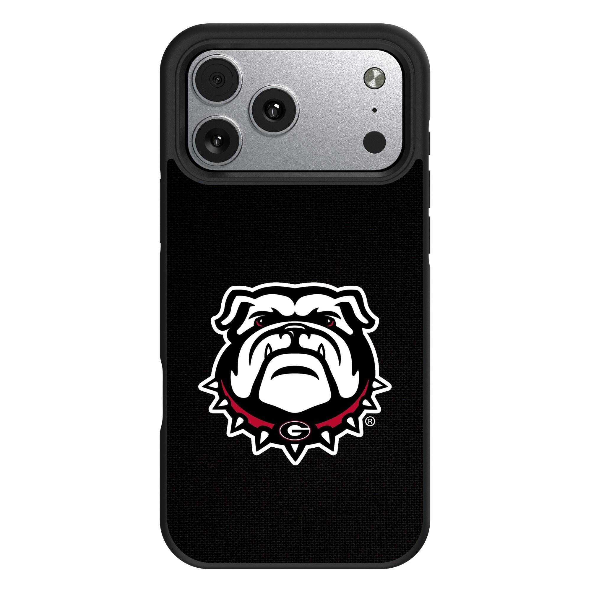 Front. Keyscaper - Georgia Bulldogs Bump Case with 8.2ft Drop Protection - 14 Pro Max - Multicolor.