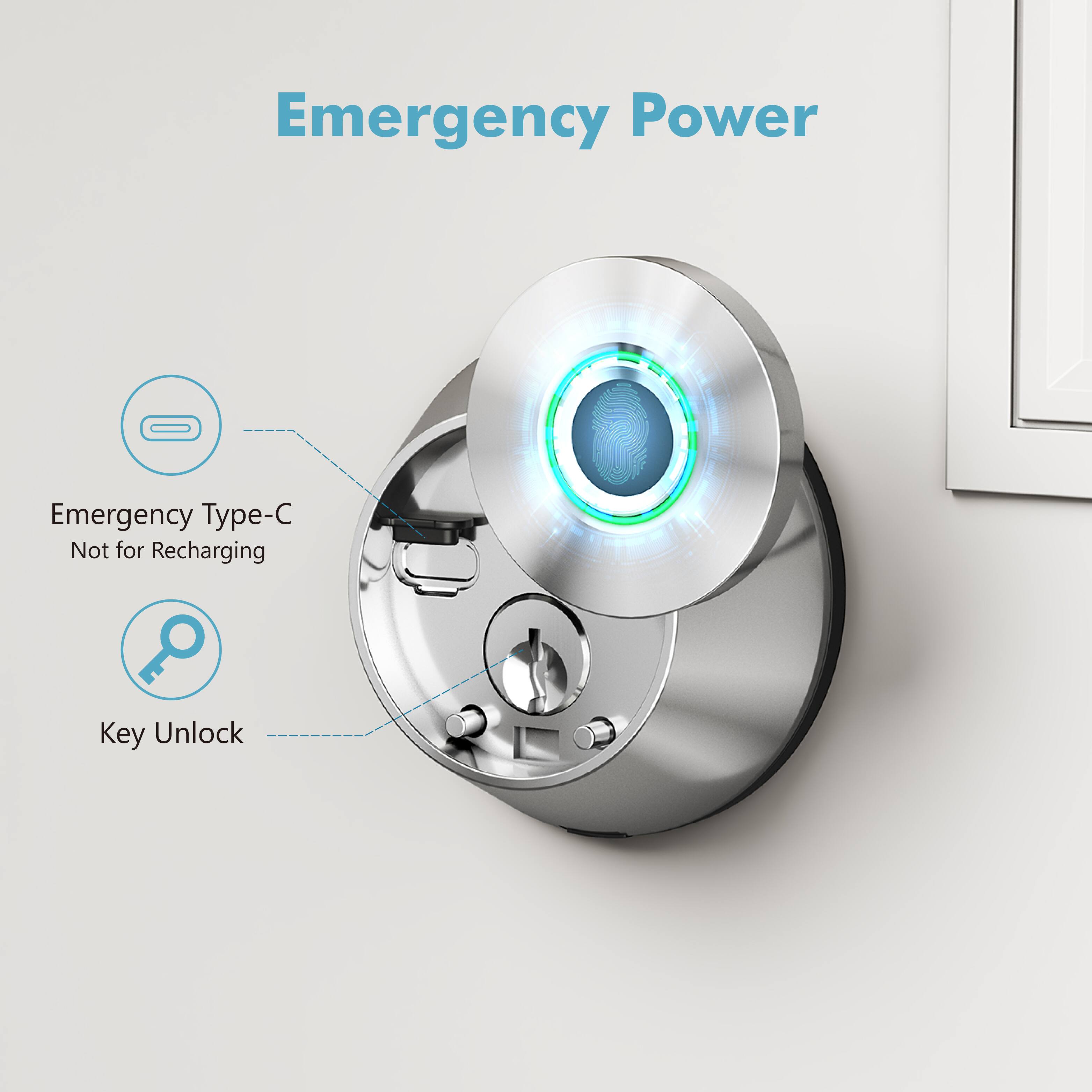 Emergency Power

Emergency Type-C  
Not for Recharging

Key Unlock