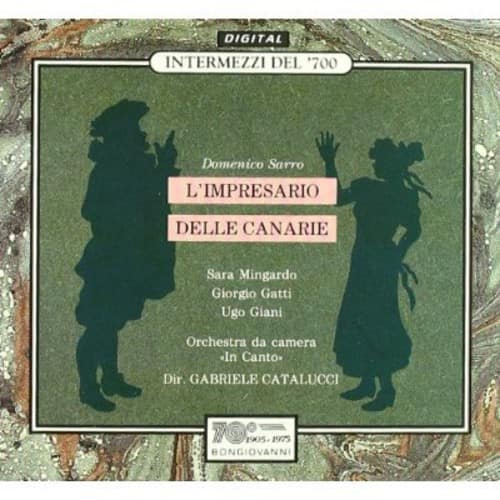 Sarro / Catalucci / In Canto Chamber Orch - L'impresario Delle Canarie  - COMPACT DISCS