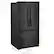 Left. Whirlpool - 20 Cu. Ft. French Door Bottom Mount Counter-Depth Refrigerator - Black.