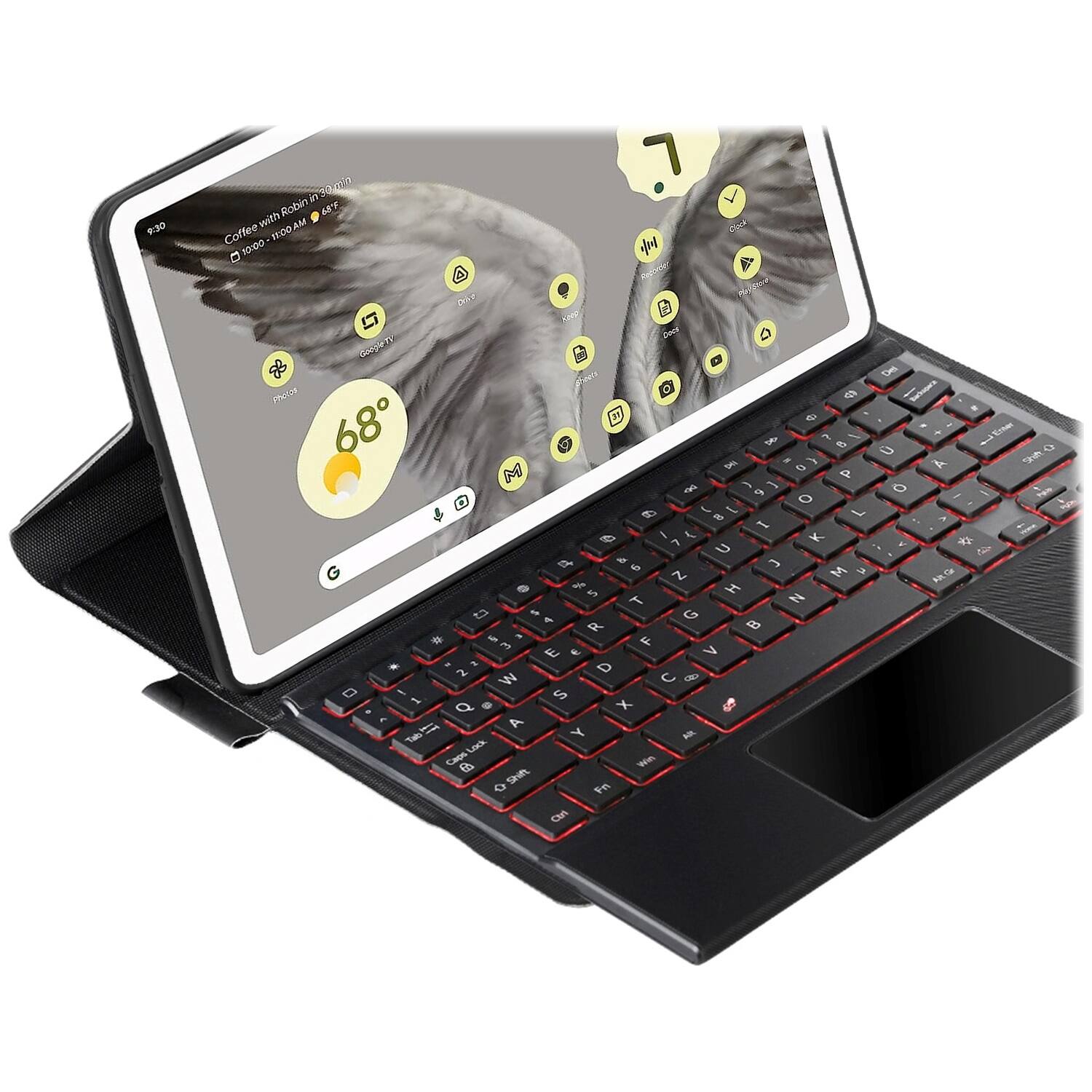 Alt View 14. SaharaCase - Keyboard Case for Google Pixel Tablet - Black.