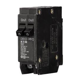 Eaton - 15/15 amps Tandem 2-Pole Circuit Breaker