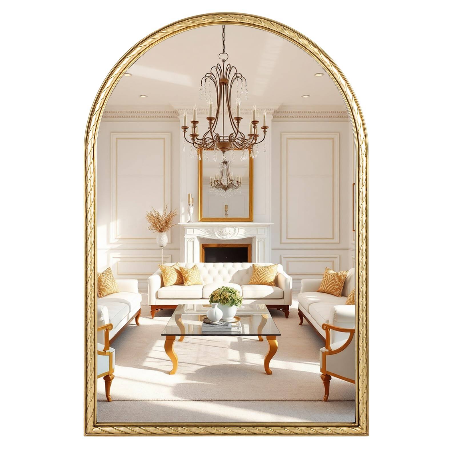 Reds Spade Arched Wall Mirrors For Bathrooms 24 x36 Metal Frames With ...