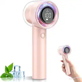 Loheer - Portable Handheld Fan High Speed Rechargeable Personal Cooling Travel Essential Type C Pocket Fan