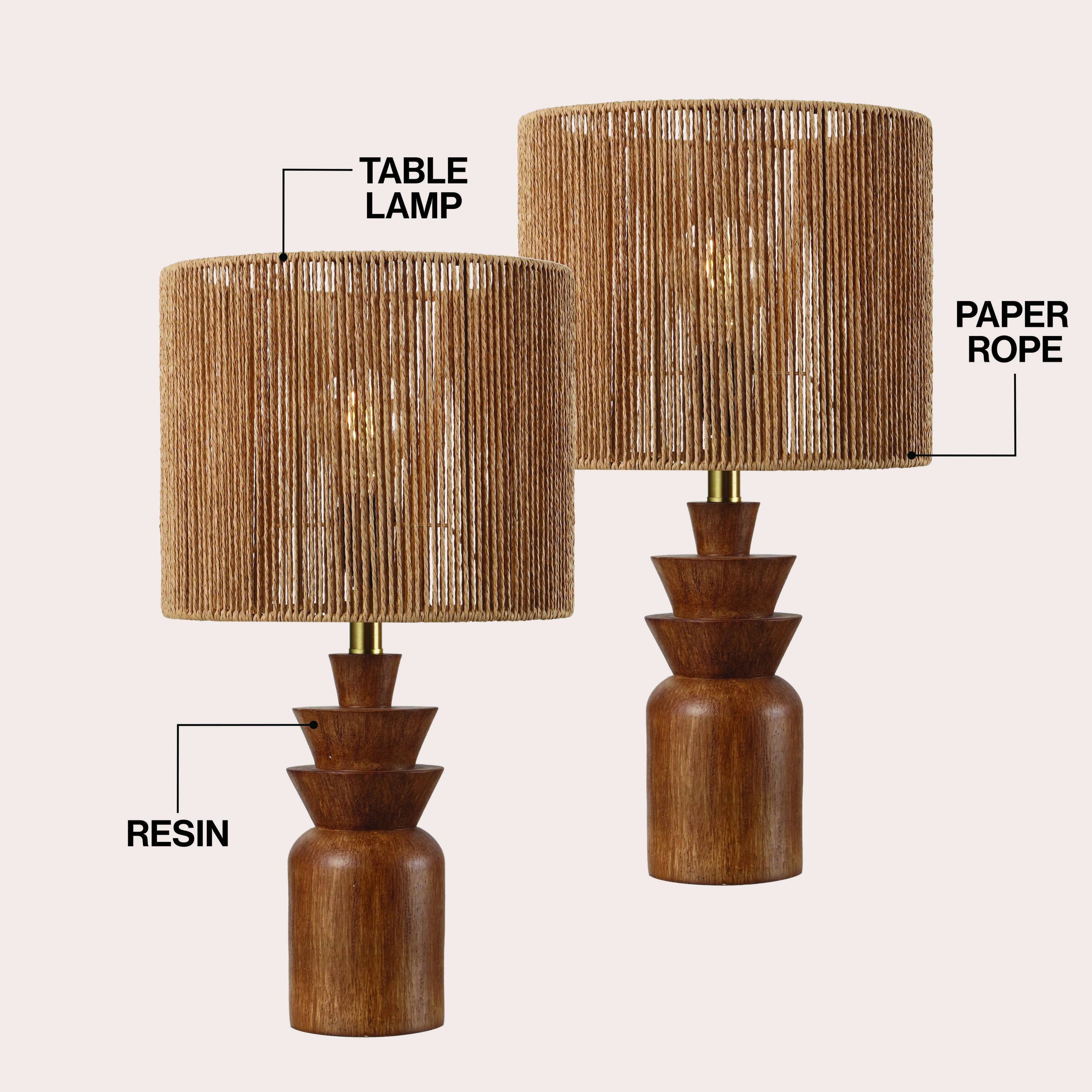 TABLE LAMP  
PAPER ROPE  
RESIN