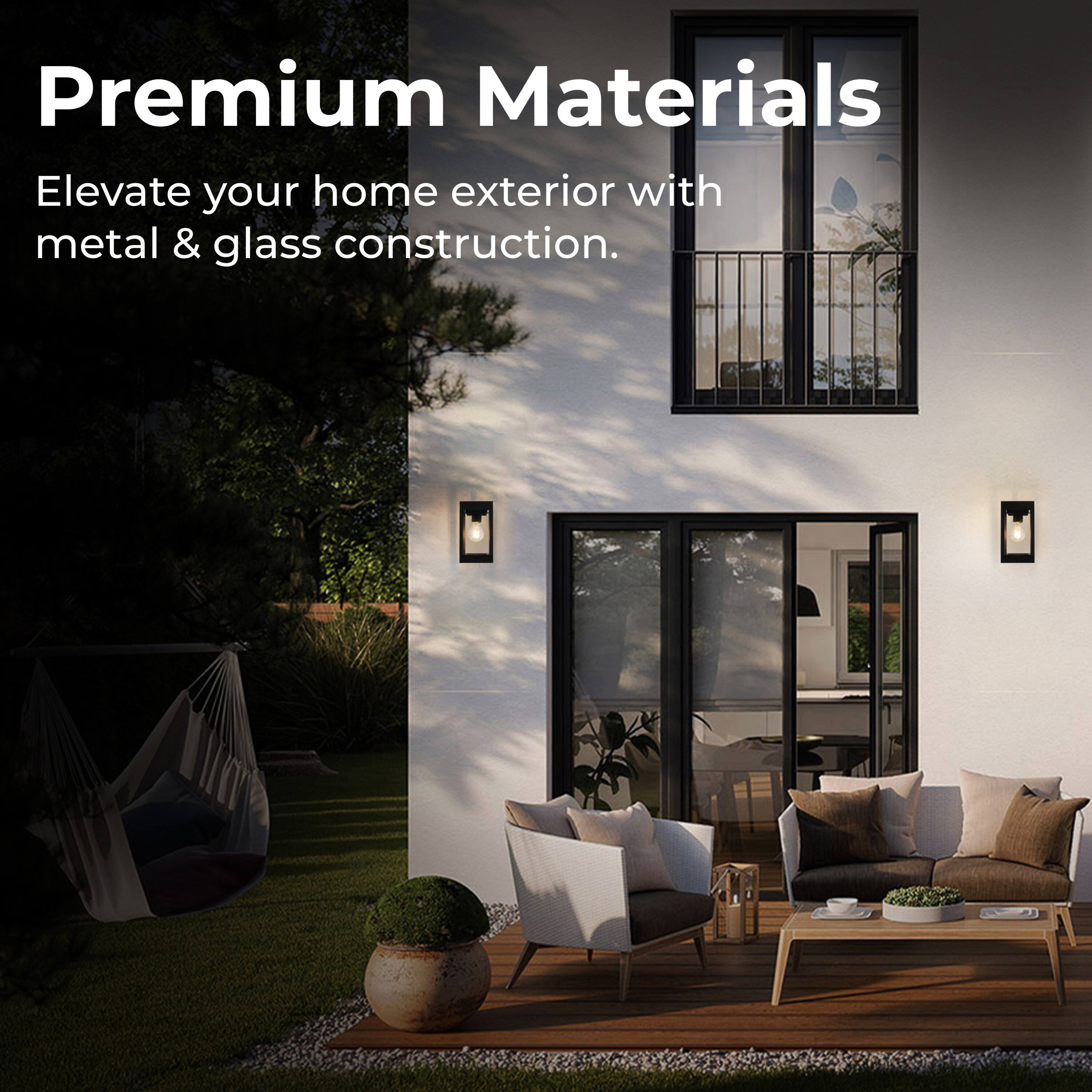 Premium Materials
Elevate your home exterior with metal & glass construction.