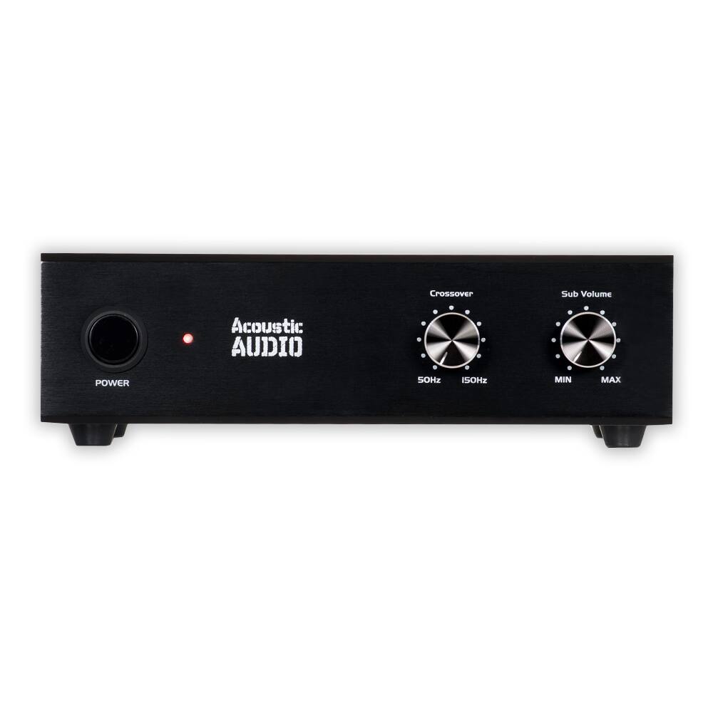 Acoustic AUDIO

Crossover  
50Hz 150Hz

Sub Volume  
MIN MAX

POWER