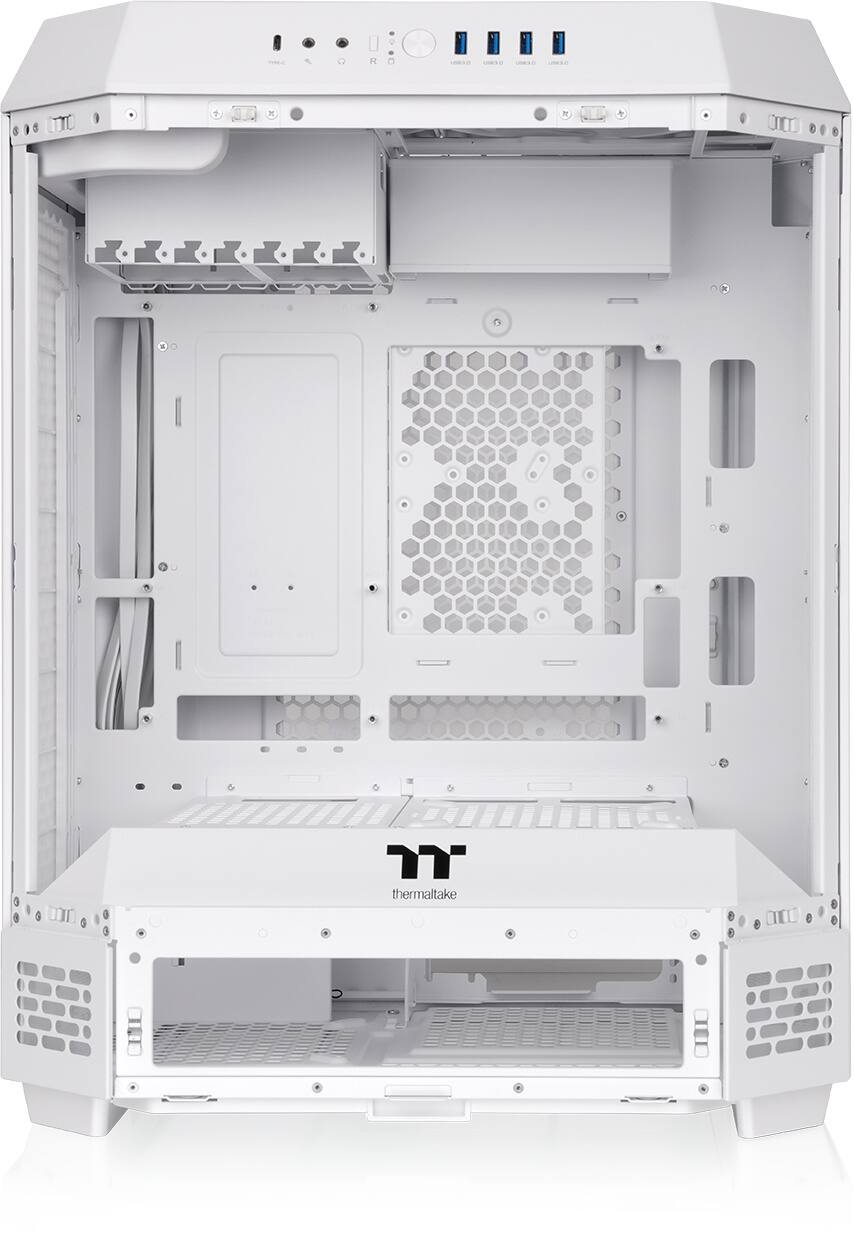 Alt View 13. Thermaltake - Tower 600 Mid Tower ATX PC Case - Snow.