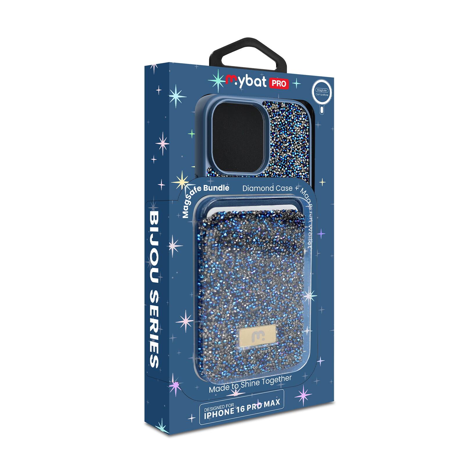 ybat PRO +  
BIJOU SERIES  
Diamond Case + Magsafe Bundle  
Made to Shine Together  
DESIGNED FOR IPHONE 16 PRO MAX