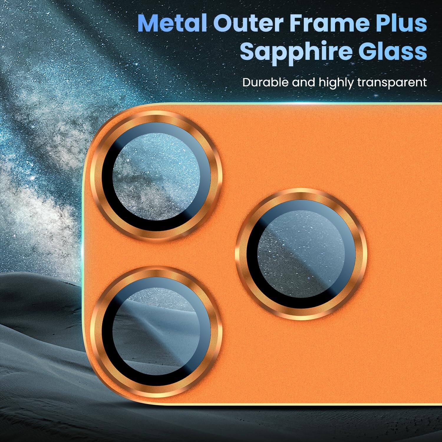 Metal Outer Frame Plus Sapphire Glass  
Durable and highly transparent