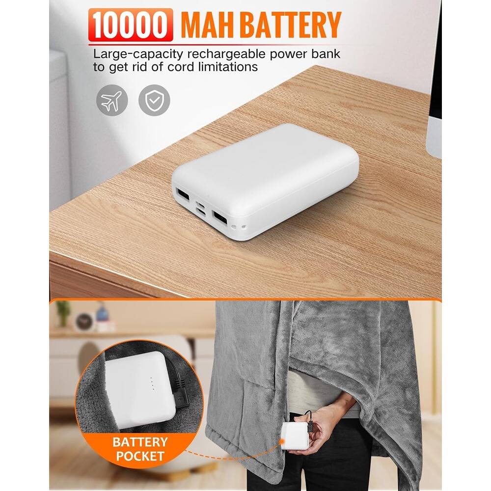 10000 MAH BATTERY  
Large-capacity rechargeable power bank to get rid of cord limitations  

BATTERY POCKET