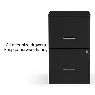 2 Letter-size drawers keep paperwork handy