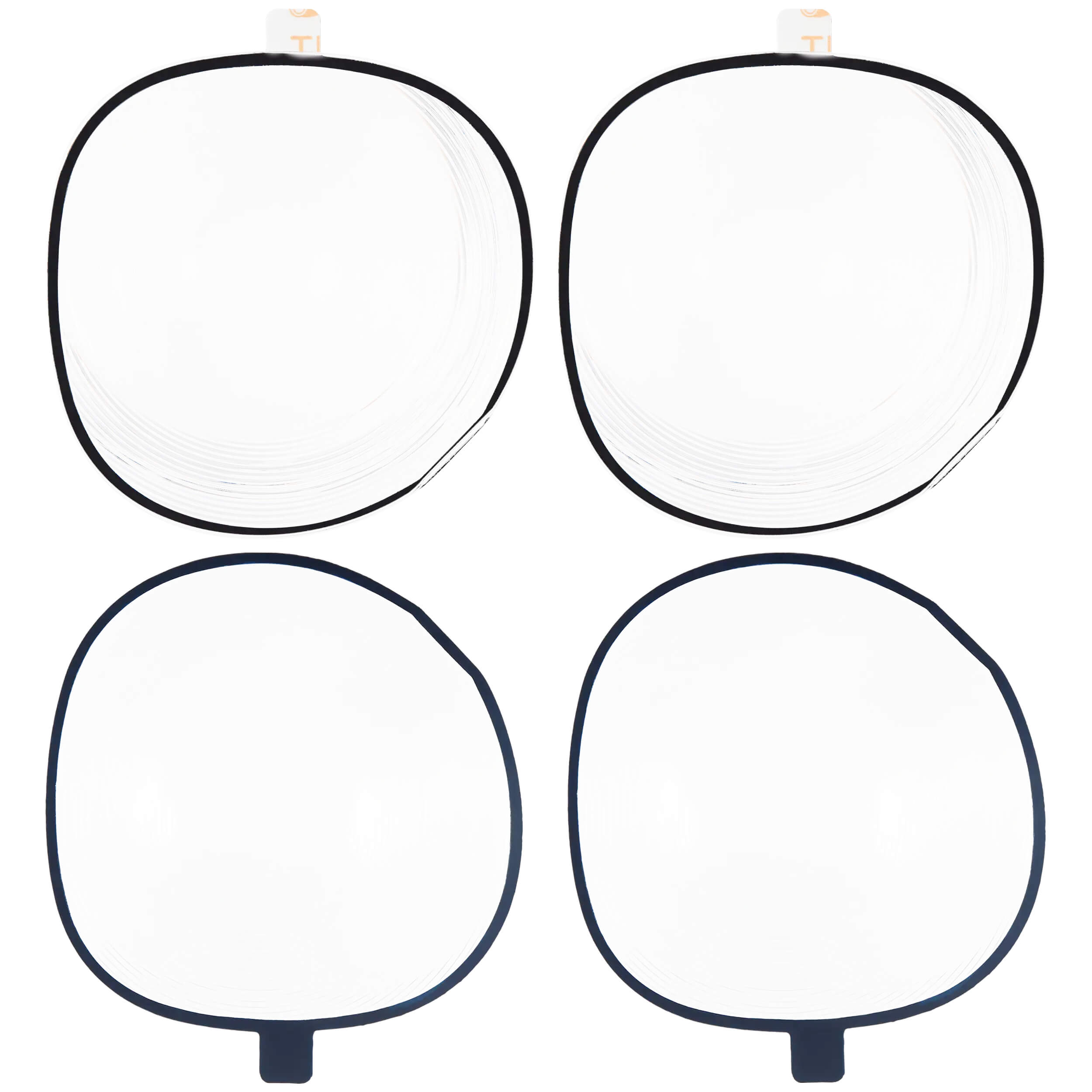 Alt View 4. MobileSentrix - Fresnel Lens Replacement Compatible For Oculus Quest 3S (2 Piece Set) - Clear/Transparent.