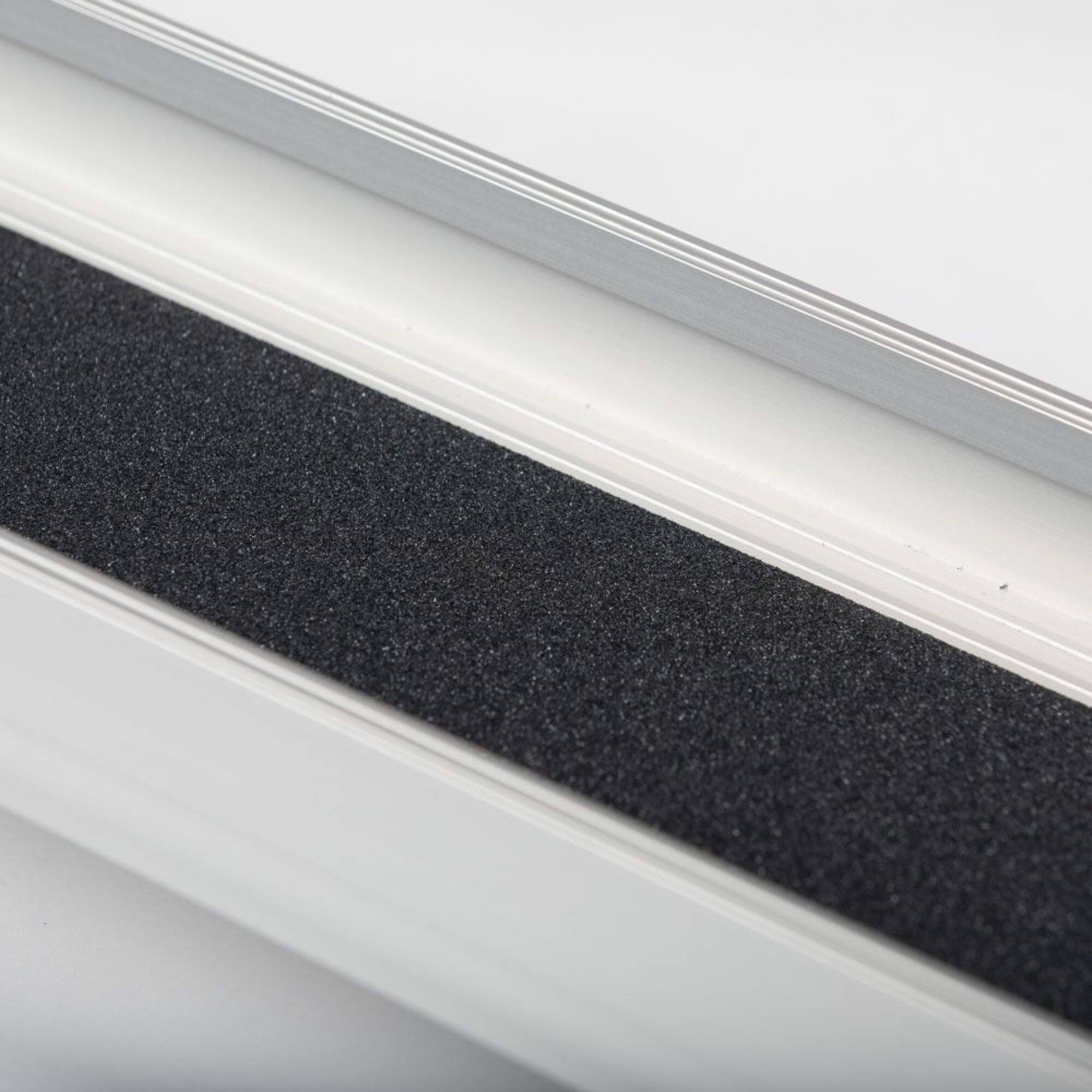 Alt View 7. Titan Ramps - Titan Ramps 4' to 7' Telescoping Aluminum Wheelchair Ramp with 600 lb. Capacity - Silver.