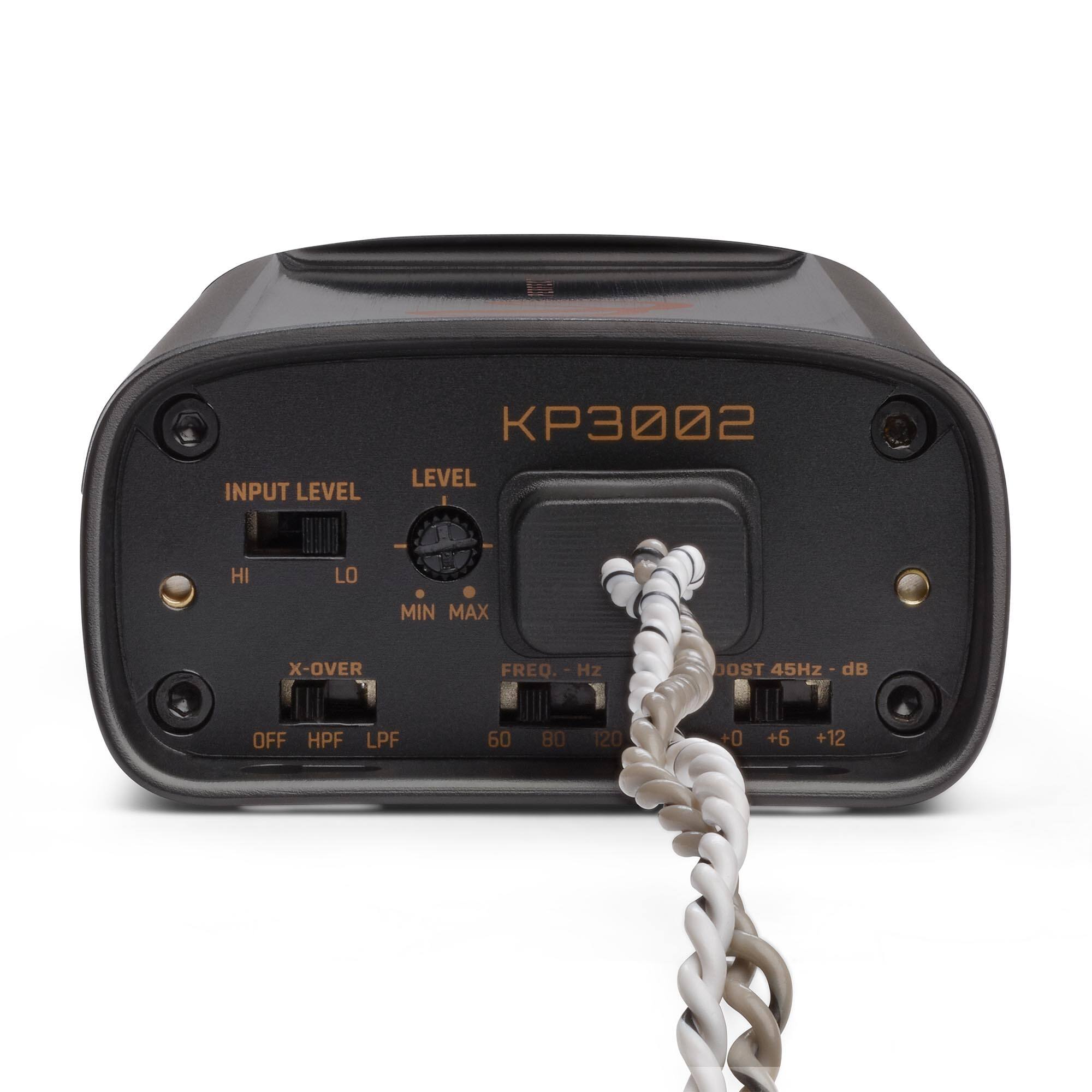 INPUT LEVEL KP3002 LEVEL HI LO MIN MAX X-OVER FREQ. - Hz Hz JOST 45Hz - dE - dB OFF HPF LPF 60 80 120 +0 +6 +12