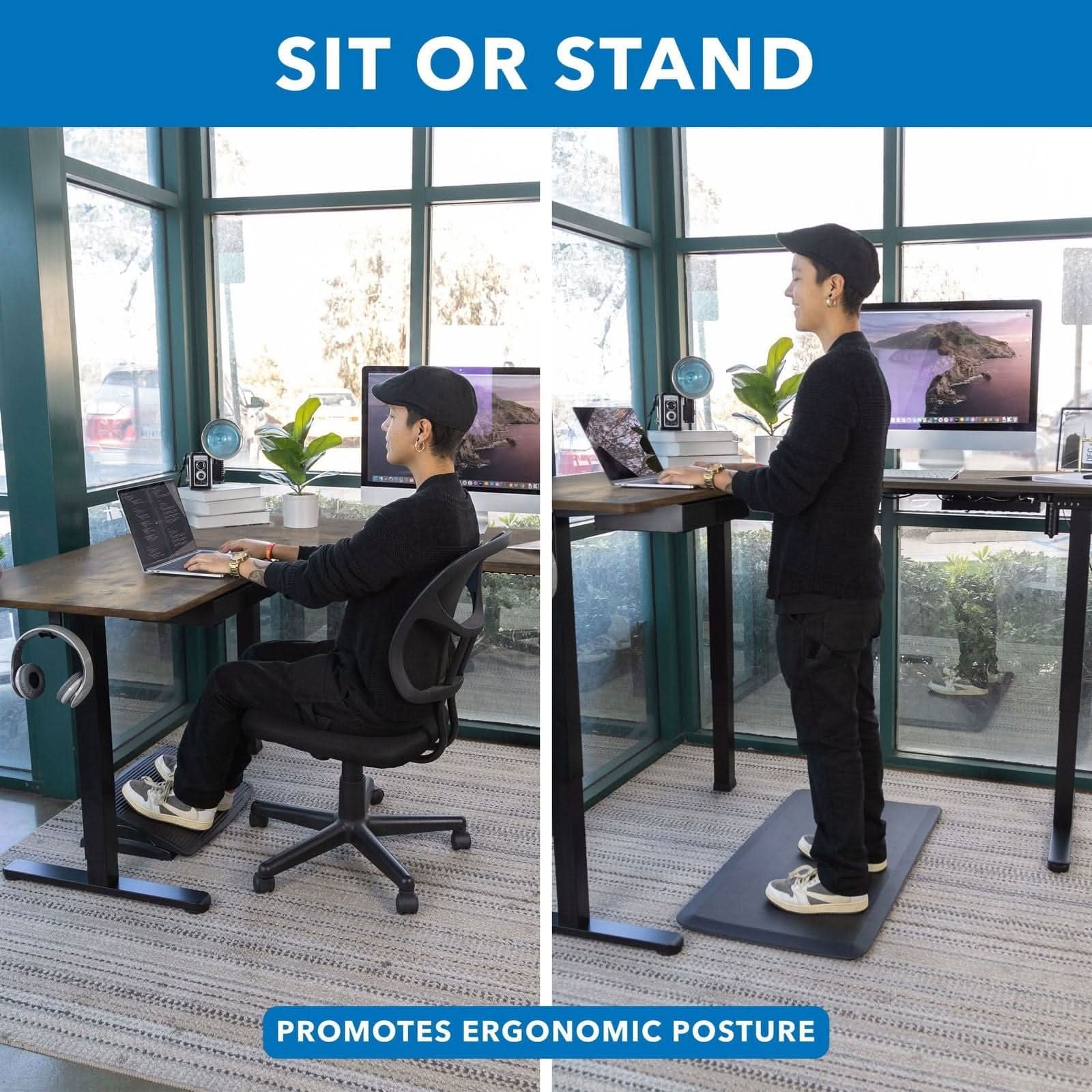 SIT OR STAND

PROMOTES ERGONOMIC POSTURE