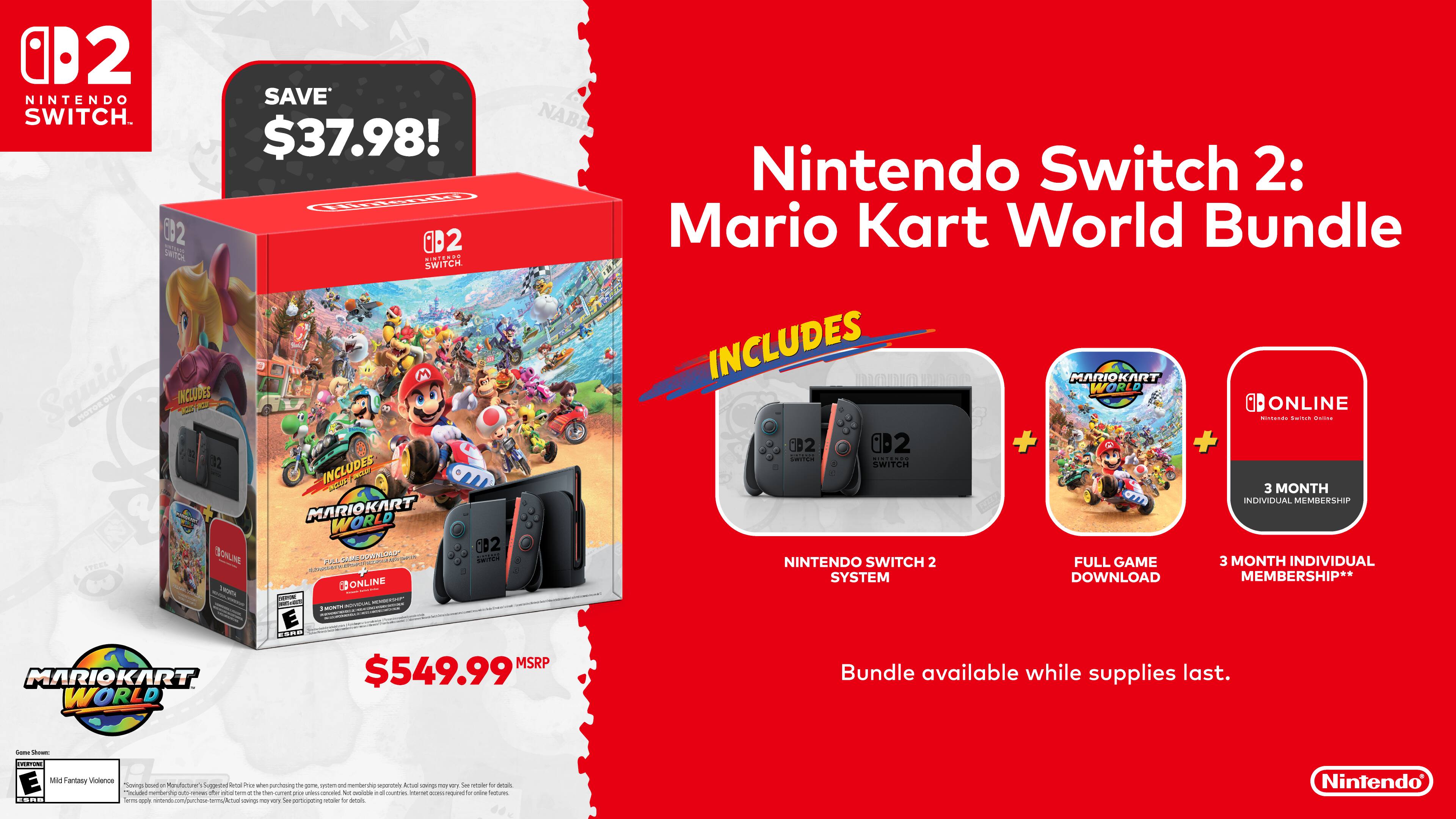 Switch 2 + Mario Kart World Bundle - Best Buy
