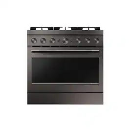 KitchenAid - 5.1 Cu. Ft Commercial Gas Range with No Preheat Air Fry Mode and 6 Burner - Black Ore