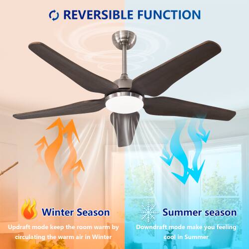 REVERSIBLE FUNCTION

Winter Season
Updraft mode keeps the room warm by circulating the warm air in Winter

Summer Season
Downdraft mode makes you feel cool in Summer