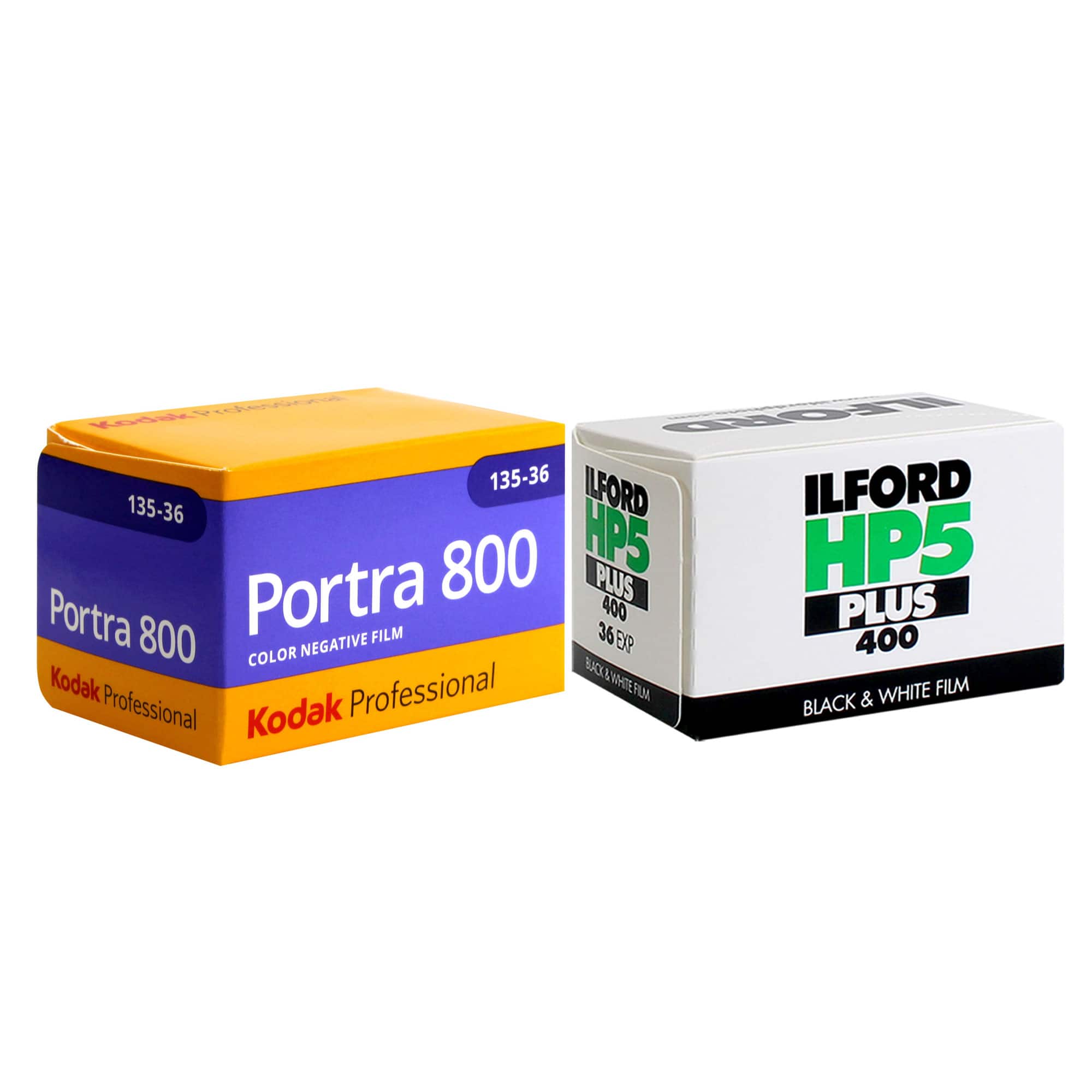 Kodak - Professional Portra 800 Color Negative Film (35mm Roll, 36 Exp) + Ilford HP5 Plus Negative Film (35mm Roll, 36 Exp) price history on PriceWatchPro