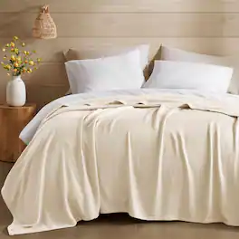 Gracie Mills - Kaelith Bamboo Cotton Rayon Blanket Textured - Ivory