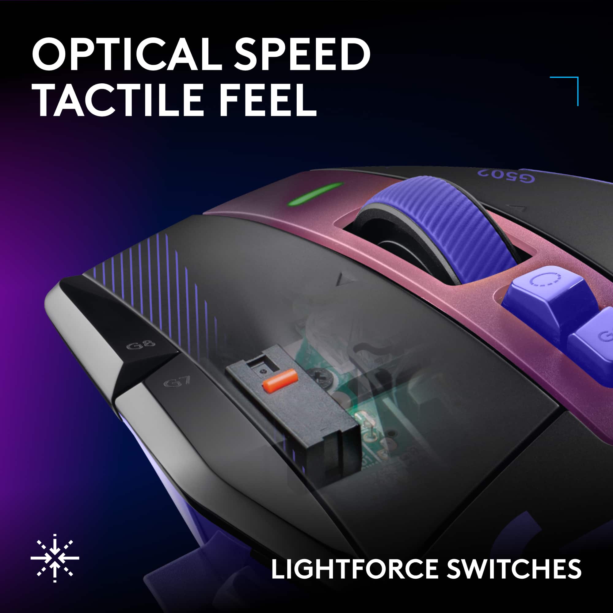 Logitech G502 X PLUS Wireless Gaming Mouse for Desktop with HERO