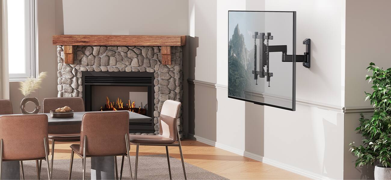 Alt View 7. ErgoAV - 39"-65" Full Motion TV Mount - Black.