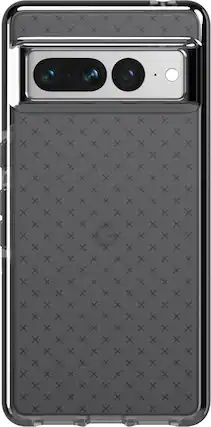 Front. Tech21 - Tech21 Evo Check Ultra-Protective Phone Case for Google Pixel 7 Pro – Smokey Black - Smokey Black.