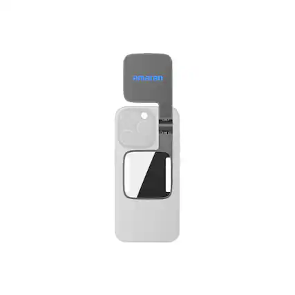 Front. Amaran - amaran Go Bi-Color Ultra Compact Mini Phone Light, Charcoal.