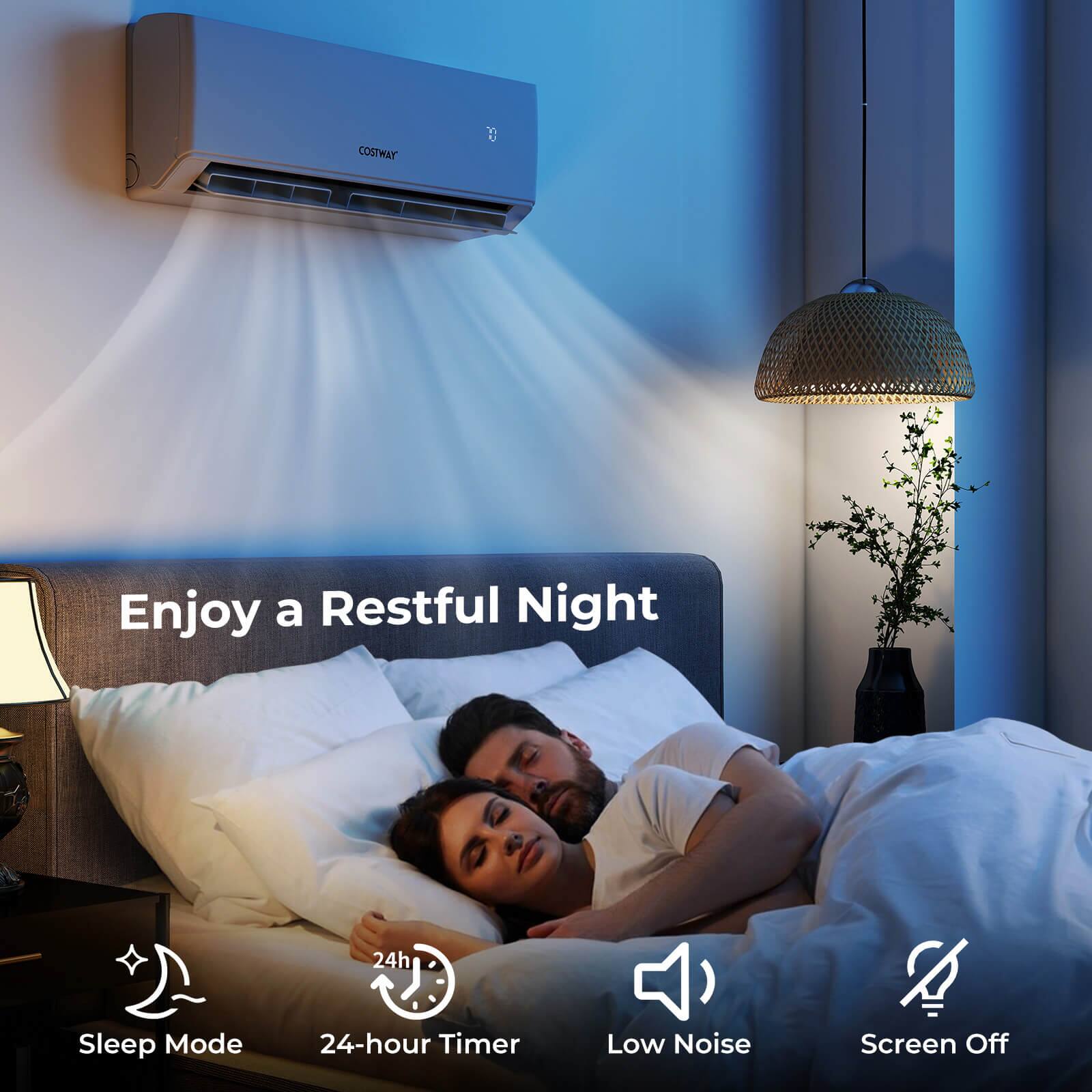 Enjoy a Restful Night

Sleep Mode  
24-hour Timer  
Low Noise  
Screen Off