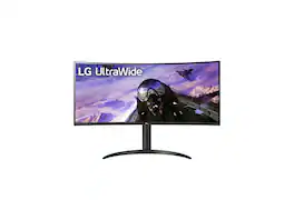LG - 34BP65C-B 34" UWQHD 3440 x 1440 Curved Screen LED LCD Monitor 21:9 160Hz FreeSync VA Monitor - Black