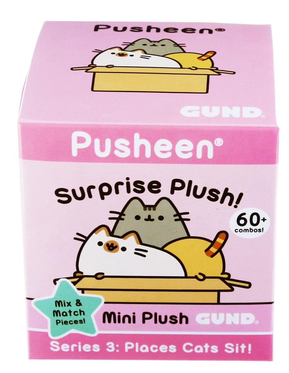Pusheen GUND Pusheen Surprise Plush! 60+ combos! Mix & Match Pieces! Mini Plush GUND Series 3: Places Cats Sit!