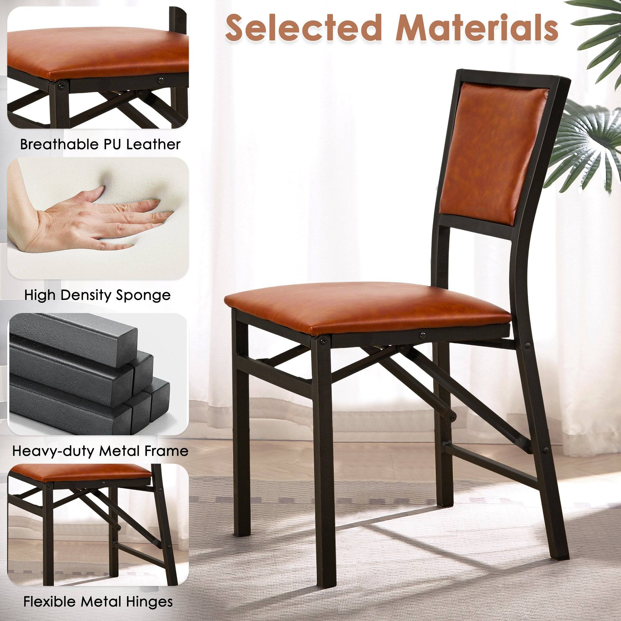 Selected Materials

- Breathable PU Leather
- High Density Sponge
- Heavy-duty Metal Frame
- Flexible Metal Hinges