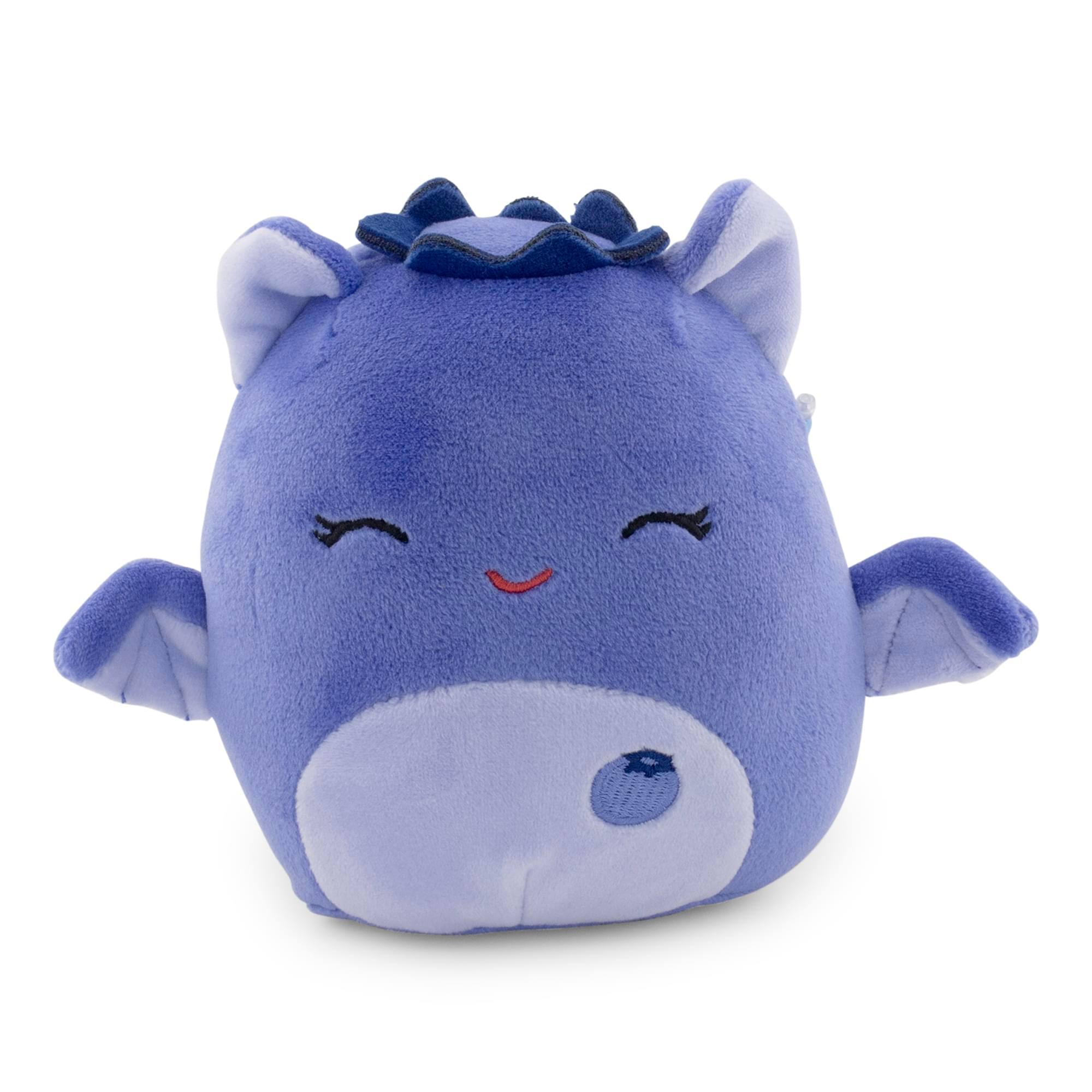 Kellytoy - Squishmallows Fruit Hybrid Squad 5 Inch Plush | Bessie The Blueberry Bat - Blue
