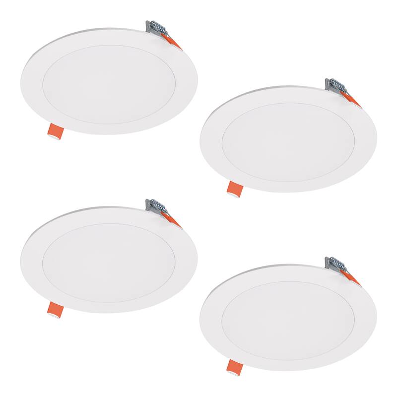 Angle. Halo - Halo HLB Lite Matte White 6 in. W LED Canless Recessed Downlight 12.6 W.