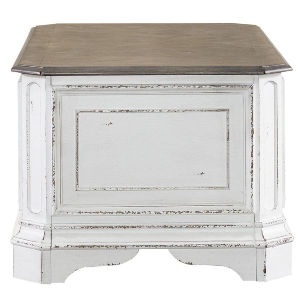 Front. Liberty Furniture Industries - Magnolia Manor Storage Trunk in Antique White - White.