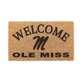Jardine - Ole Miss Rebels 18" x 34" Welcome Coir Doormat - Brown